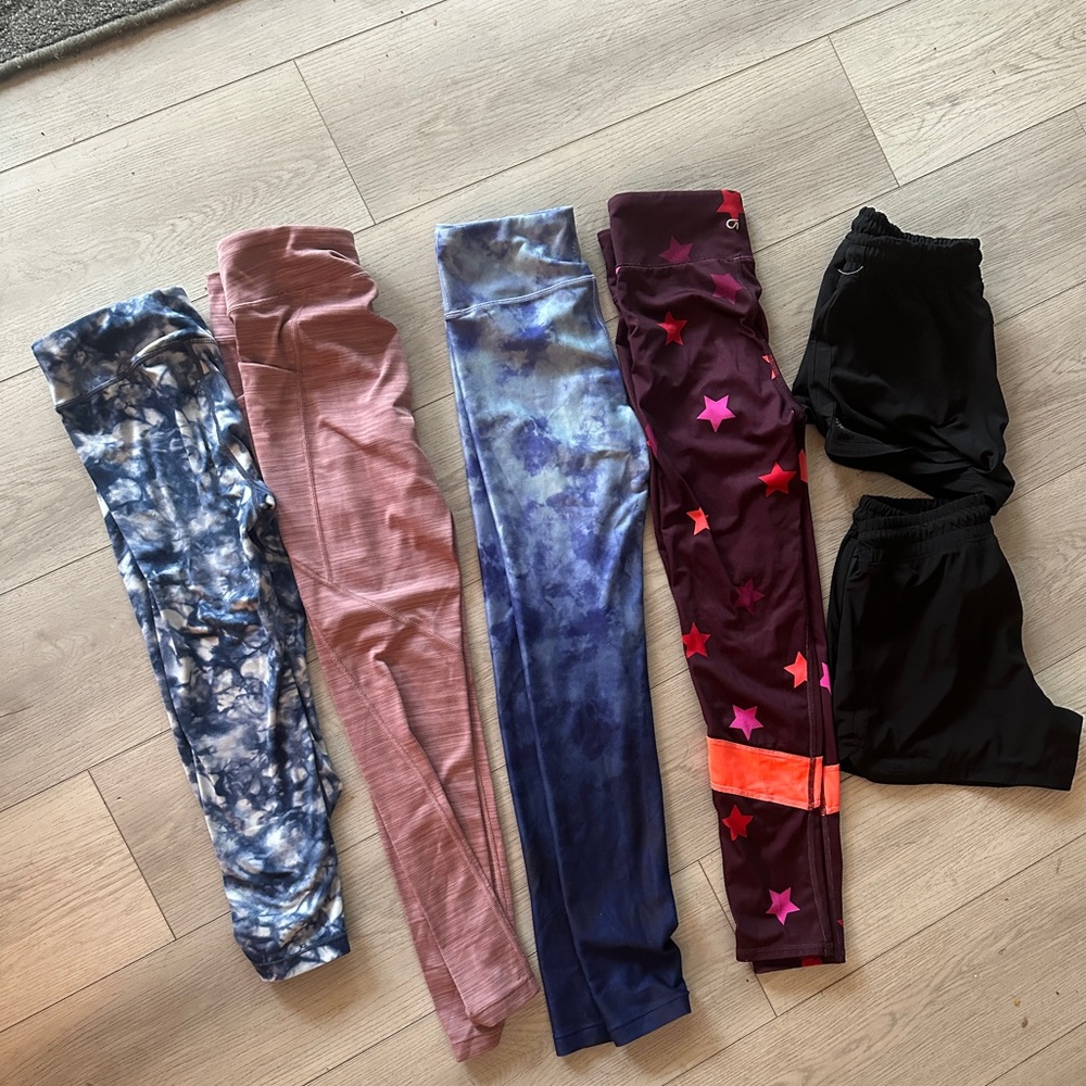 Athleta Girls Leggings & Shorts Bundle